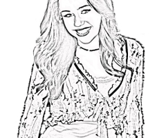 Coloriage Hannah Montana