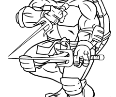 Coloriage Raphael Tortue Ninja