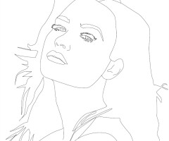 Coloriage Demi Lovato