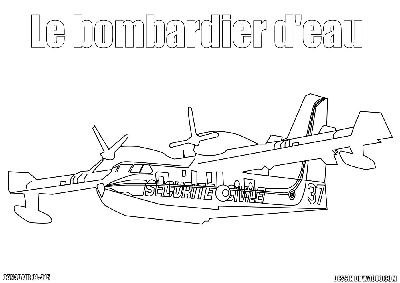 Coloriage Canadair CL-415