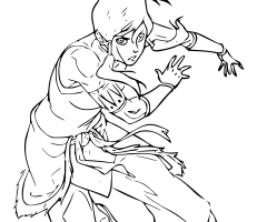 Coloriage la legende de Korra