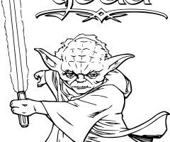 Coloriage Yoda