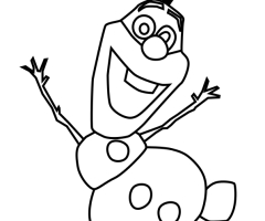 Olaf coloriage