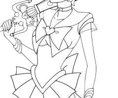 Coloriage Sailor Uranus