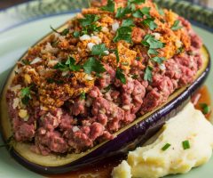 pain de viande aux aubergines